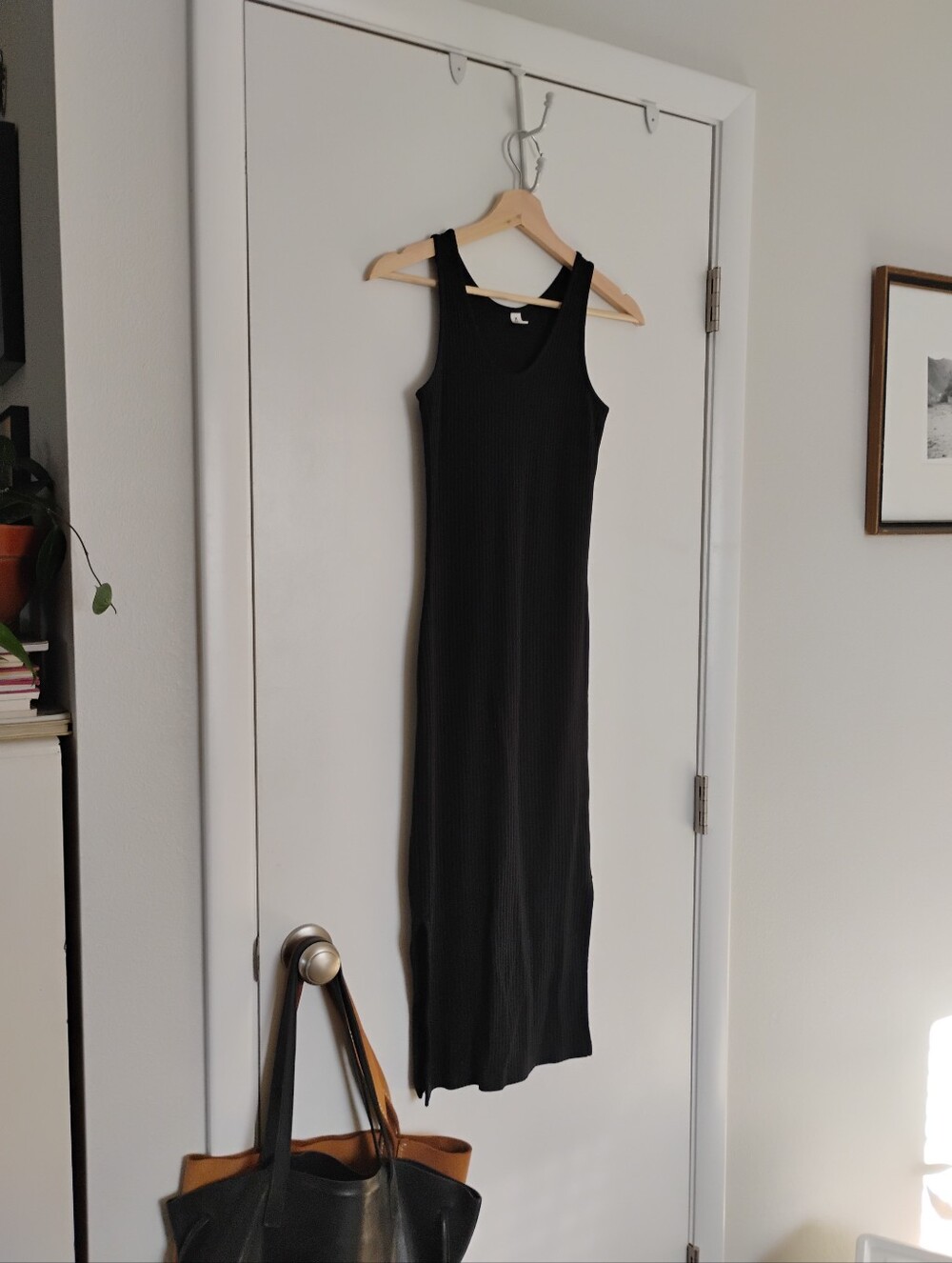 Kotn Ribbed Maxi Tank Dress- XXS, Black